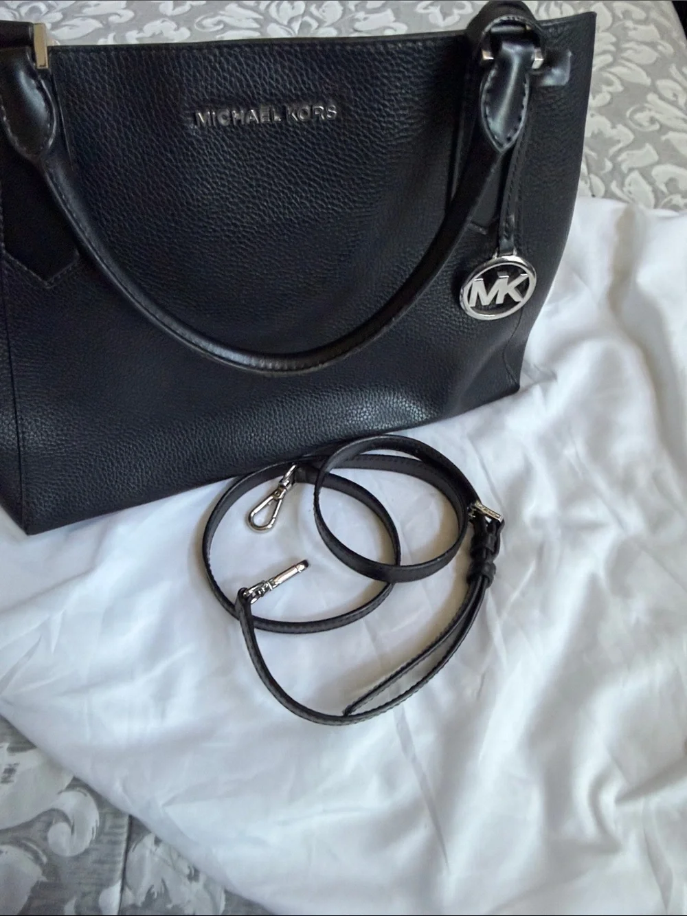 Michael Kors structured pebbled